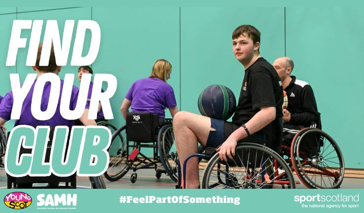Sport Scotland find your club campaign image