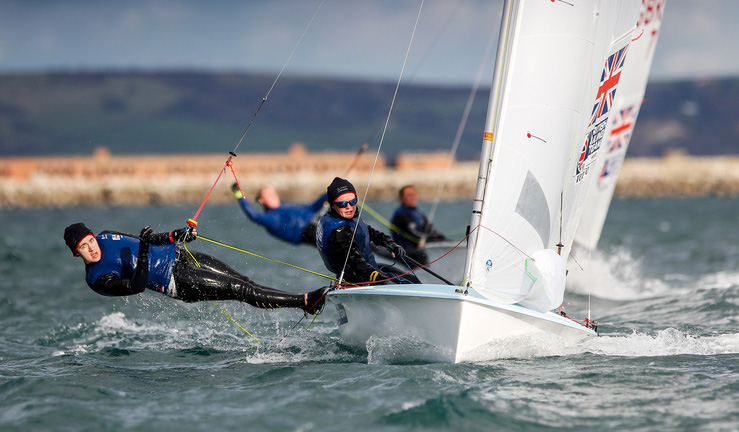 Jess Libby competing in the 470 class