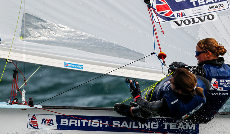 Jess Libby competing in the 470 class