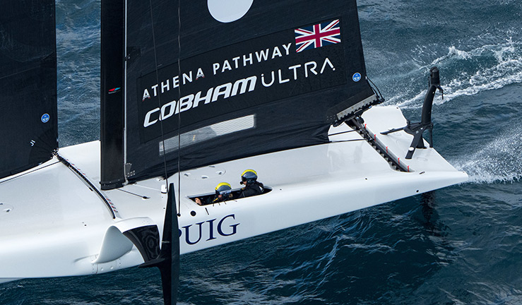 Hannah Diamond on board with Athena Pathway in the Puig Women's America's Cup
