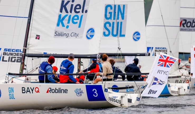 Royal Thames Yacht Club team competing in the SAILING Champions League 2024 after qualifying through the BKL.