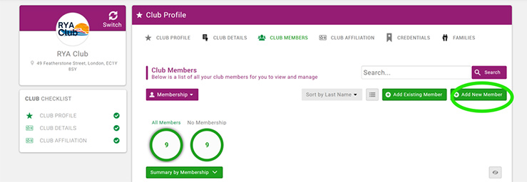 How to update RYA affiliate contacts in the RYA Portal