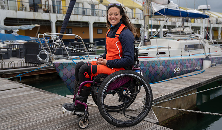 Para sailor Jazz Turner. Credit Tom Pilston