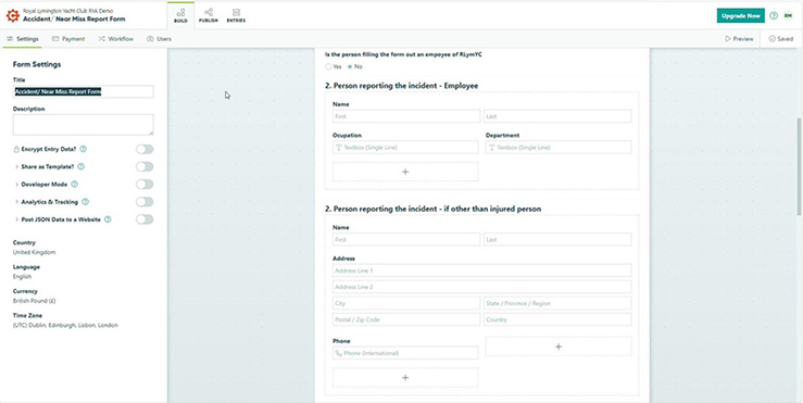 Cognito form example
