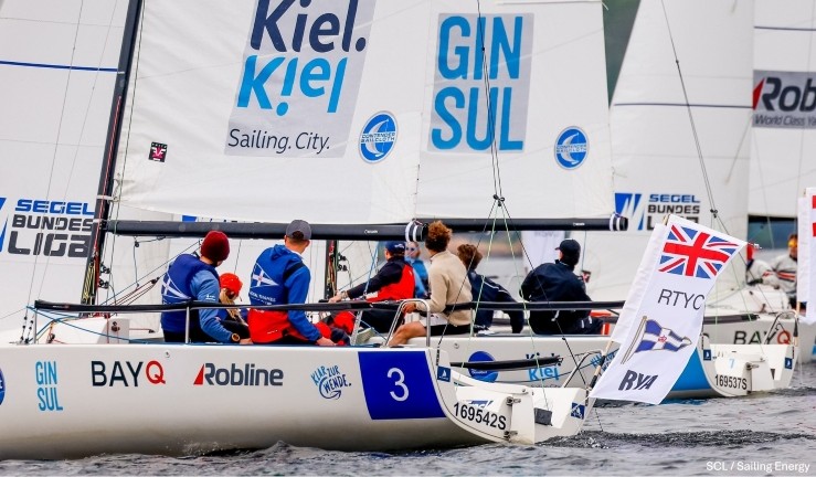 Royal Thames YC team competing in SAILING Champions League event in Berlin in 2024.