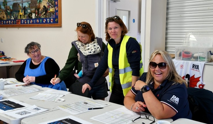Volunteers supporting registration for the Regional Junior Championships 2024.