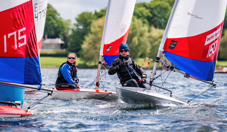 Young sailors racing