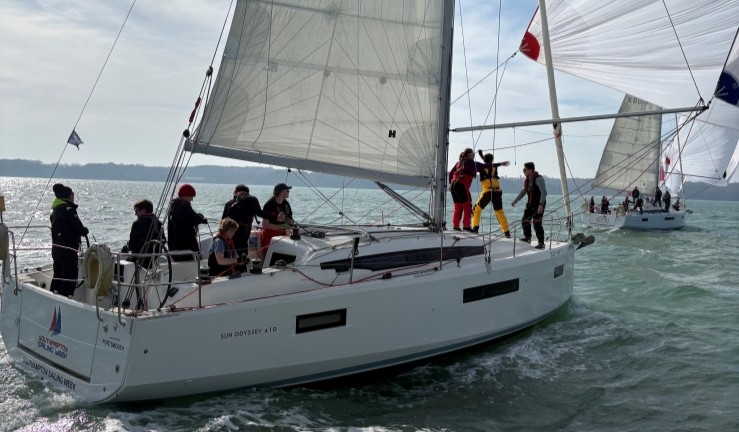 BSKA recruits sailing yachts on the Solent during the Academy's inshore training weekend.