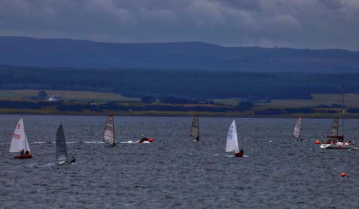 Dinghies at Chanonry Sailing Club