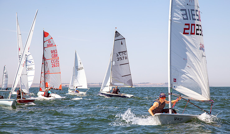Mixed fleet dinghy racing