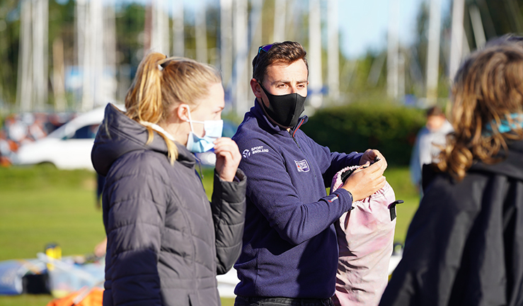 Covid secure sailing club, face masks