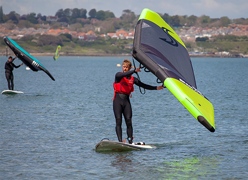 Man Wingsurfing