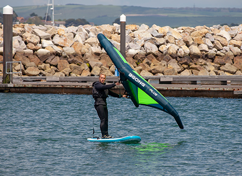 Man Wingsurfing