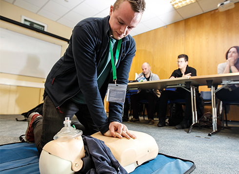 CPR on RYA First Aid course