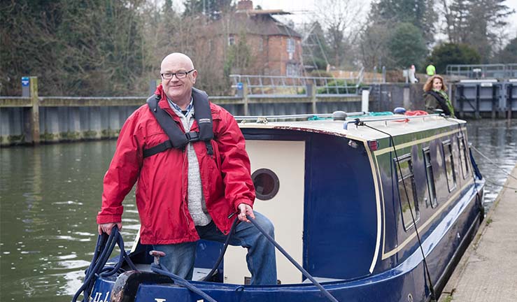 Inland waterways in winter
