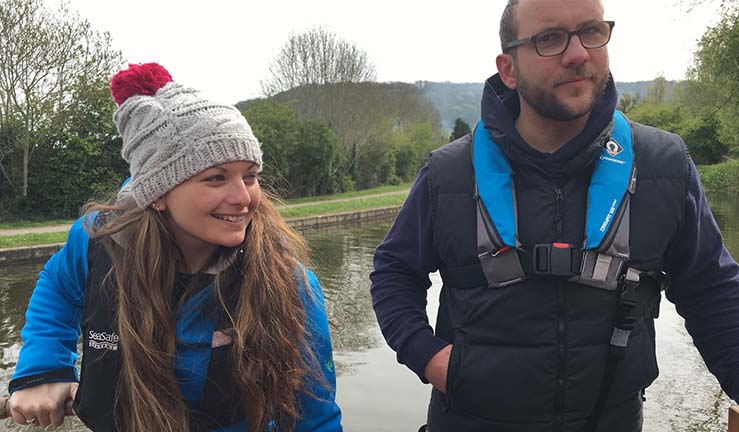 Inland waterways in winter