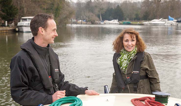 Inland waterways in winter