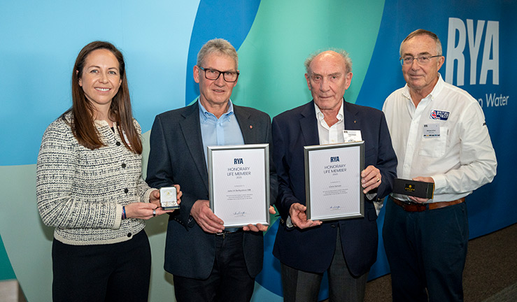 Honorary Life Members John Derbyshire OBE and Chris Simon