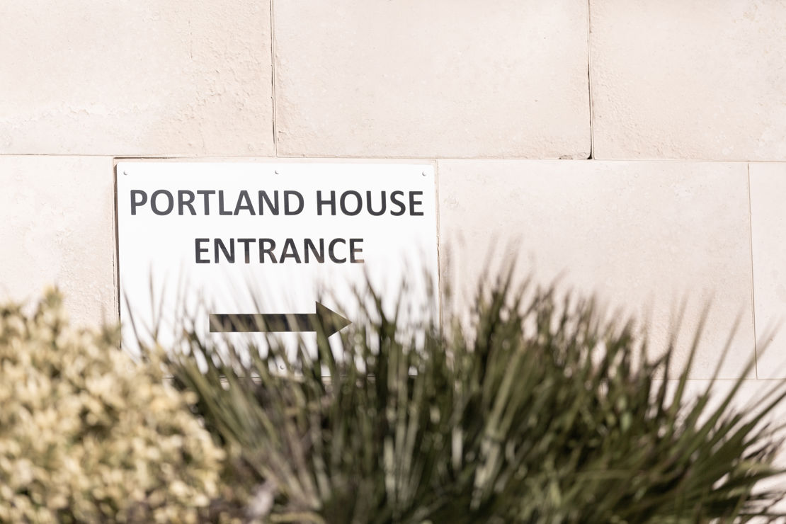 Portland house entrance sign