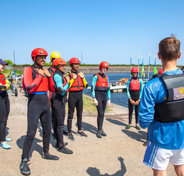 sailing helmets training session