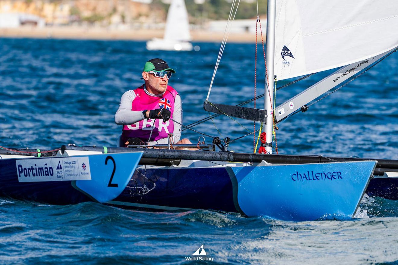 Great Britain's James Coxon, image credits Goncalo Melo/World Sailing