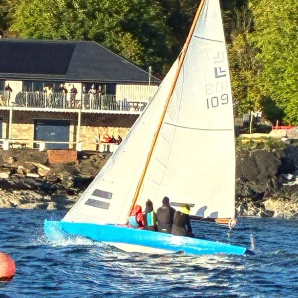 Kelvin on an evening sail