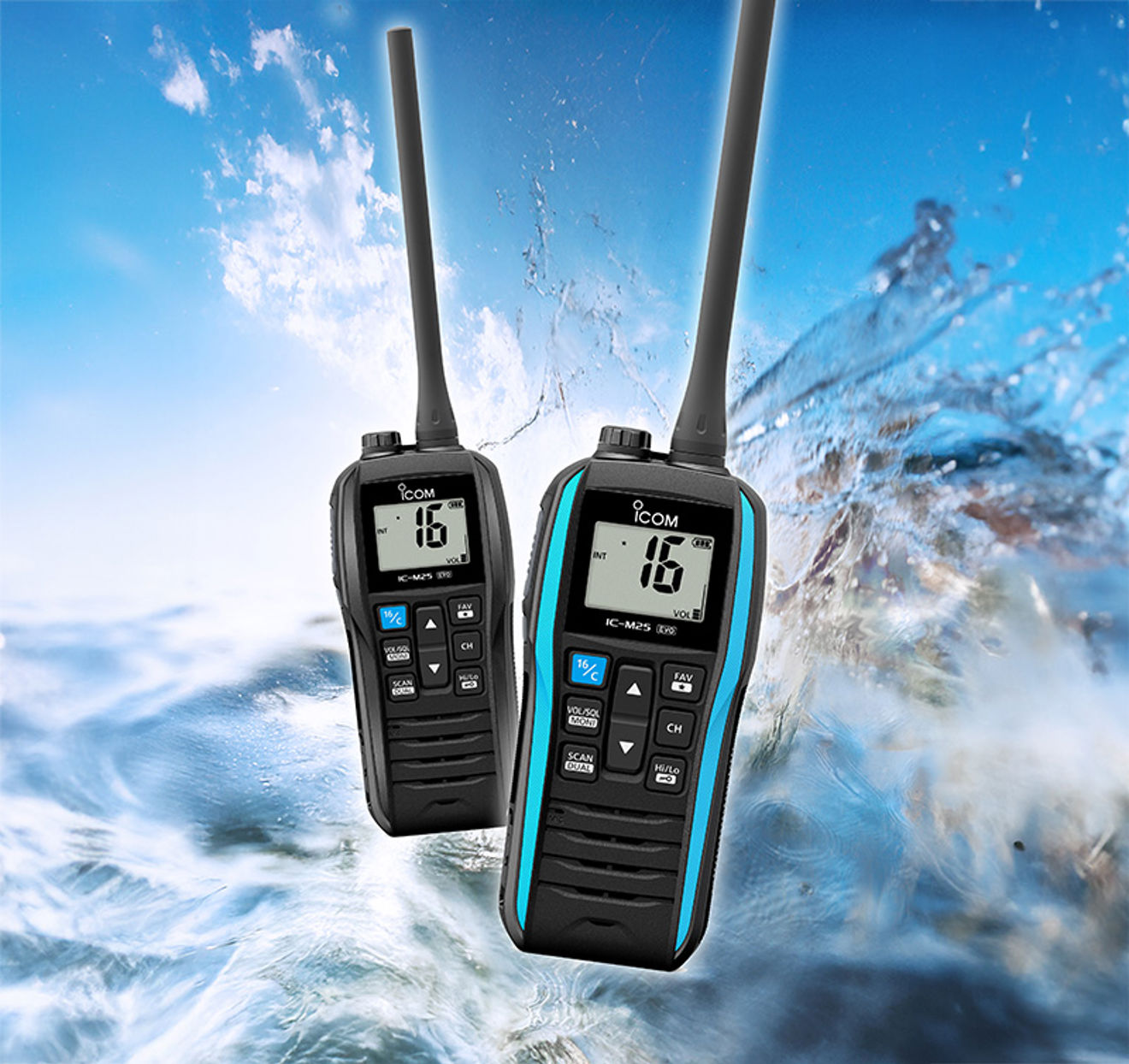 Icom UK's IC-M25 EVO handheld marine VHF radio