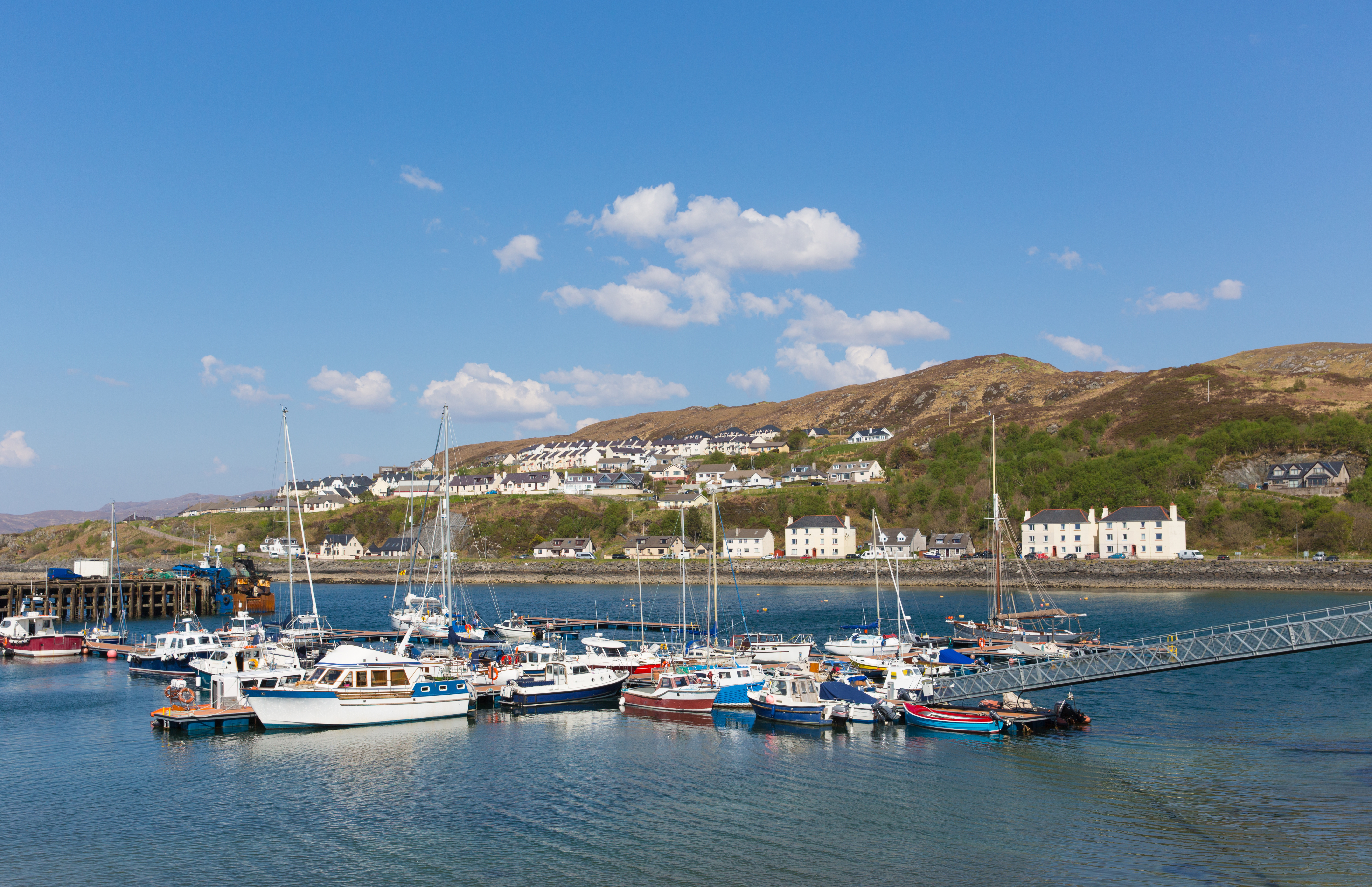 An image of Mallaig boats in harbour