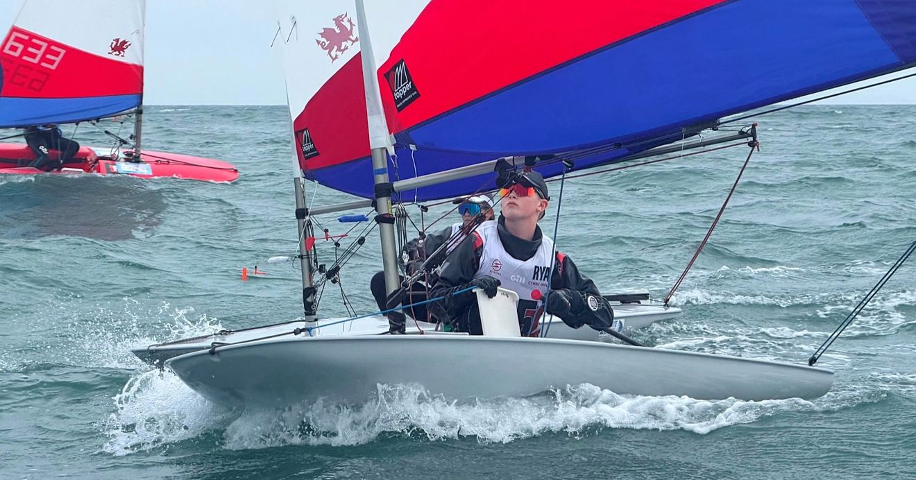 Close racing in the Topper fleet at the Welsh Youth & Junior Championships