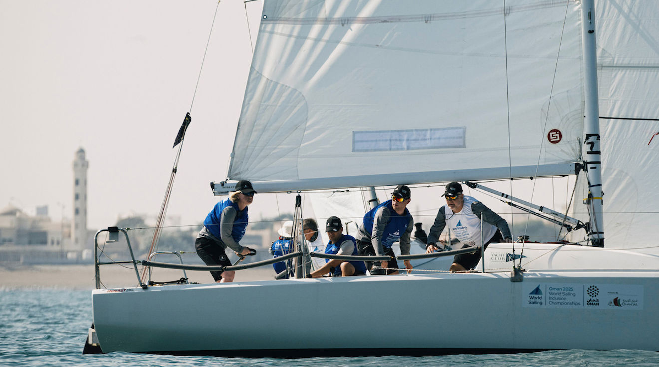 Visually impaired sailor Lucy Hodges (l) will be joining the 'Pathway to success' talk
