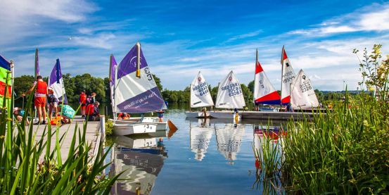 Dinghies at Chipstead Sailing Club