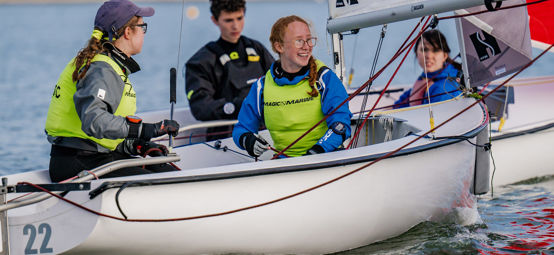 Racing at the RYA Eric Twiname Youth & Junior Team Racing Championships