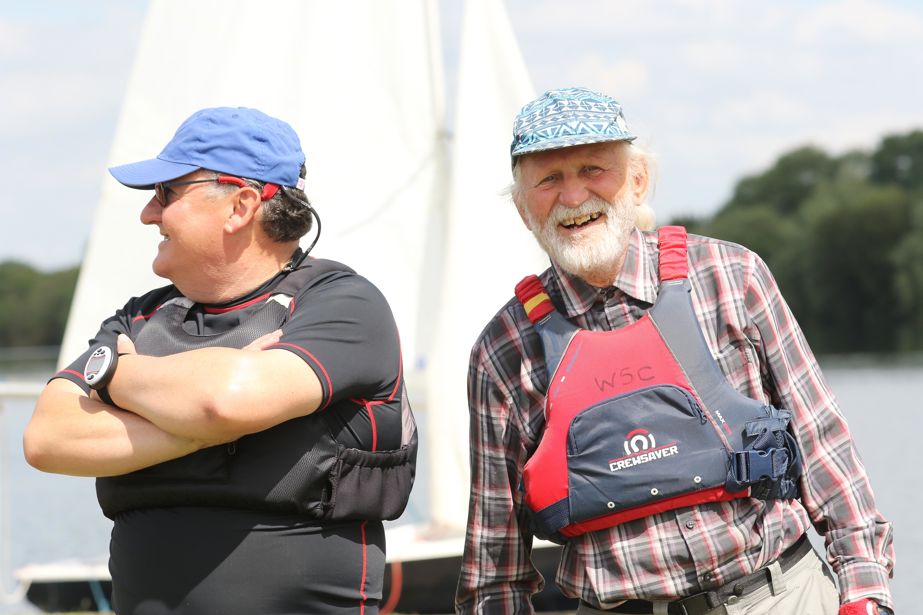 Two members of the sailability Alzheimers society 