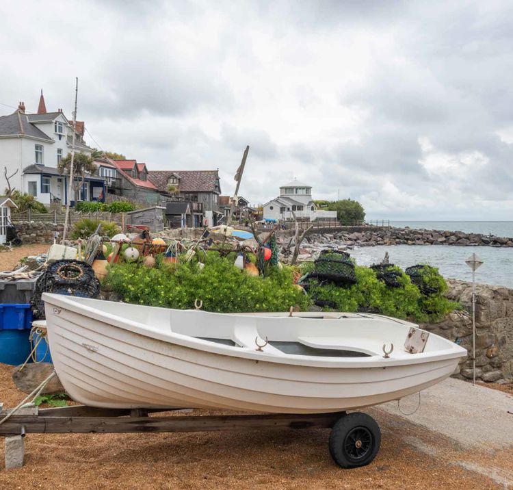 boat waiting to be towed