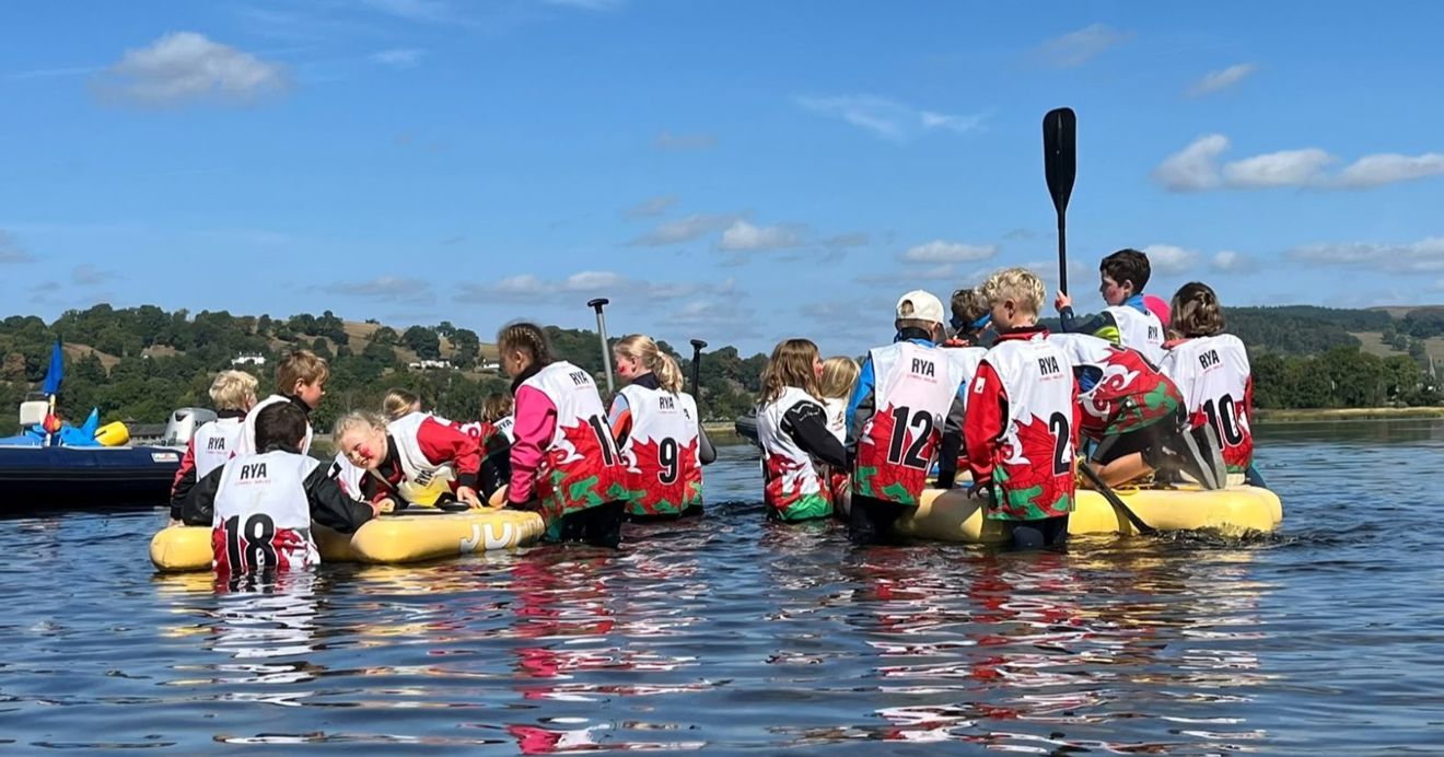 Fun and teamwork aboard Giant SUPs at Welsh Sailing OnBoard Festival 2026 