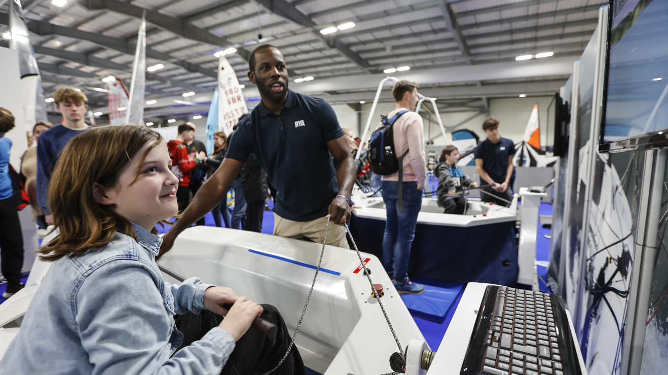 Take a spin on the sailing simulator
