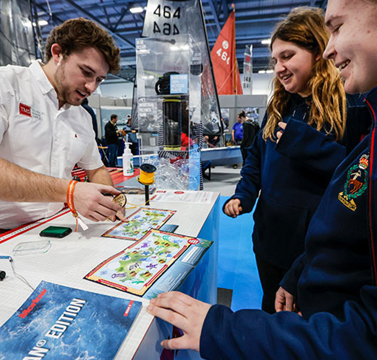 exhibitors at the RYA dinghy and watersports show