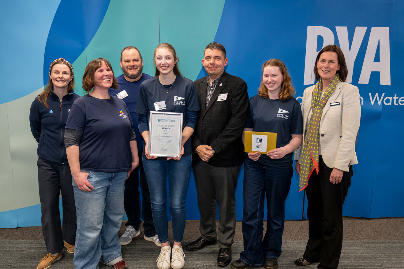 Young Person's Award winners Chipstead Sailing Club 