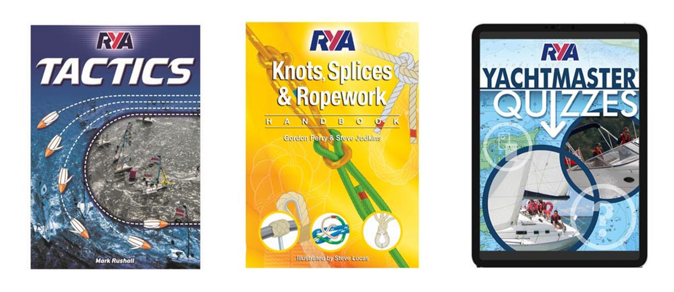 three rya course books front covers