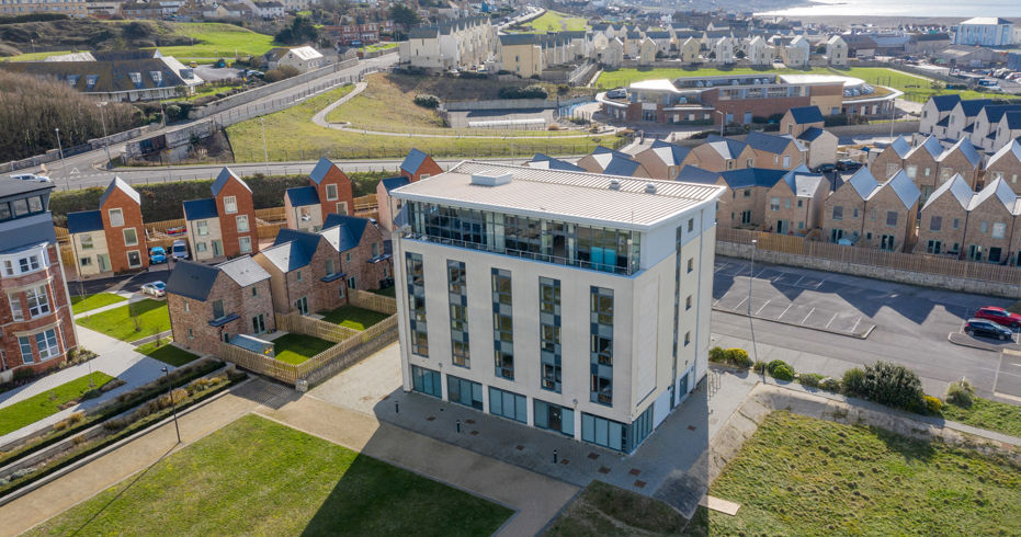 Birdseye view of Portland house