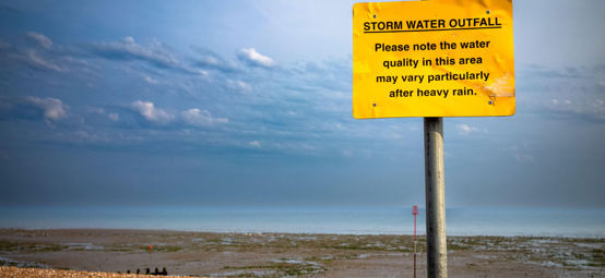 Water company notice for water quality