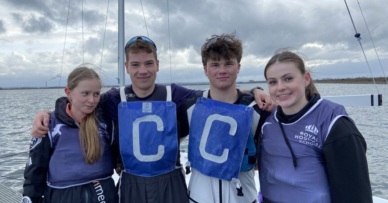 Winning team (left to right): Izzy Bartlett, Toby Smith, Ralph Musto, Ottie Scott (c) RHS