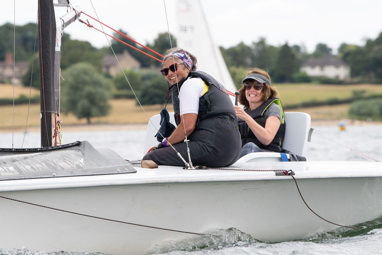 Carolyn enjoying a day of sailing