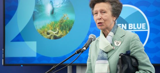 HRH The Princess Royal gives a speech at the RYA Protect our Playground reception