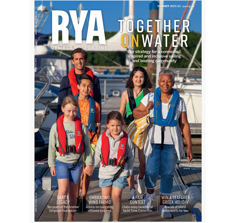 RYA Magazine Summer 2023 front cover