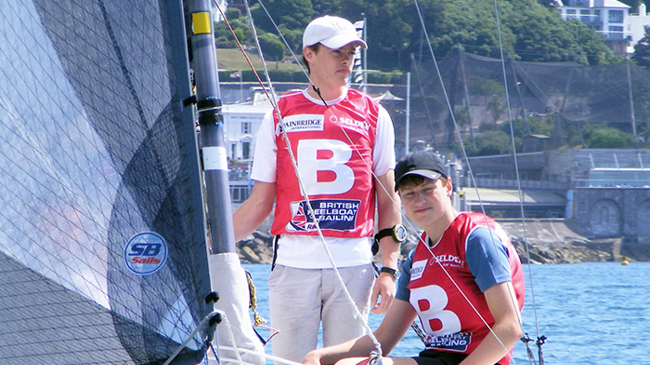 keelboat users smiling at the camera