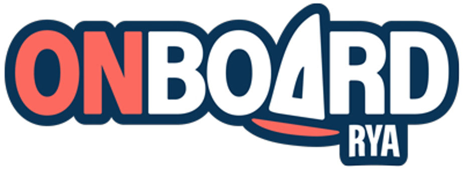 Onboard logo with navy outline