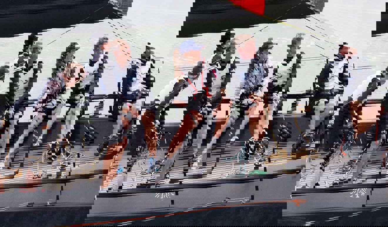 Princess Kate on a boat