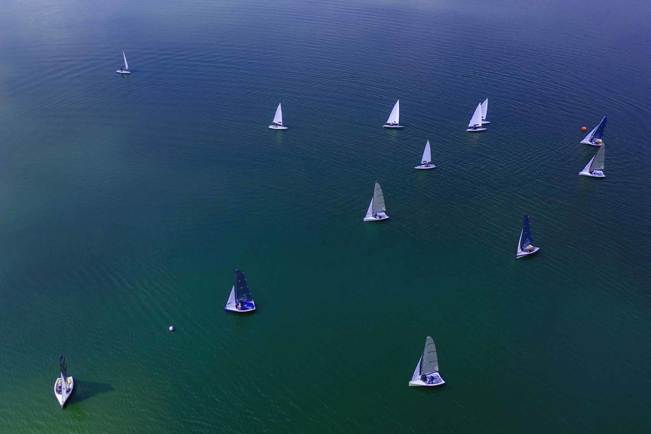 racing birds eye view