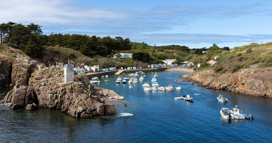 Le port de la Meule sur l'île d'Yeu (Vendée, France)